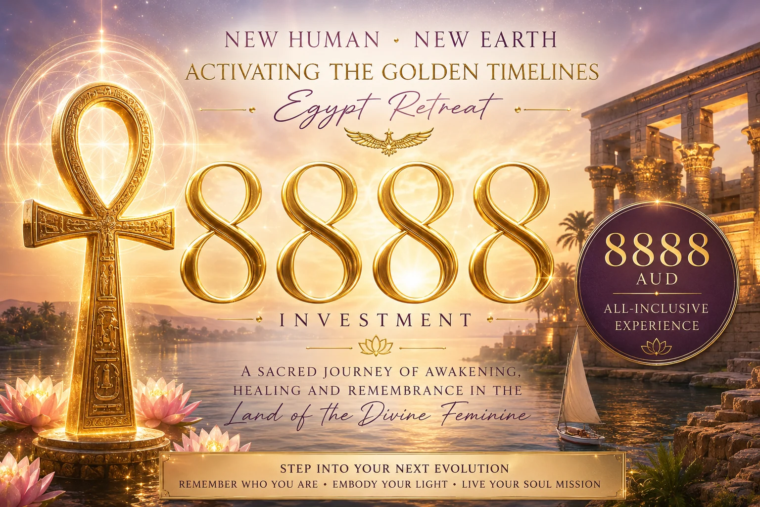 New Human New Earth Egypt Retreat investment artwork